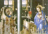L'Annunciazione, tavola trasportata su tela, Antonello da Messina, 1474