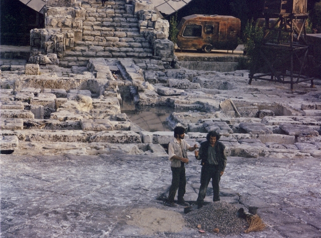INDA 1996. Coefore, regia di Giorgio Pressburger. Oreste e Pilade sulla tomba di Agamennone INDA 1996. Coefore, regia di Giorgio Pressburger. Oreste e Pilade sulla tomba di Agamennone